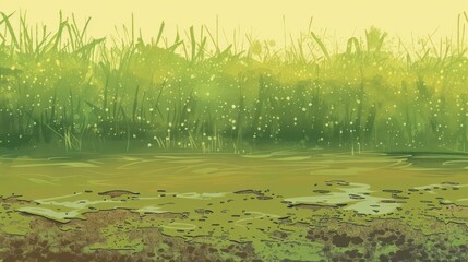 Poster - Tranquil Meadow Landscape