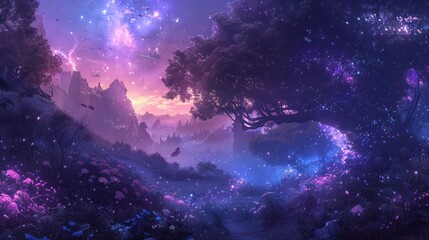 Wall Mural - Enchanted Forest Landscape