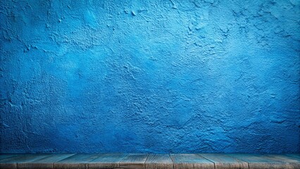 Wall Mural - Blue painted concrete surface against abstract blue background