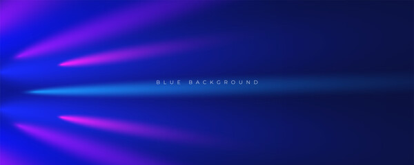 Wall Mural - Abstract blue background modern light shape design vector