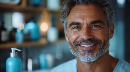 Wall Mural - Smiling Man Portrait