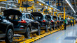 © Studios - Mass production assembly line of modern cars in a busy factory