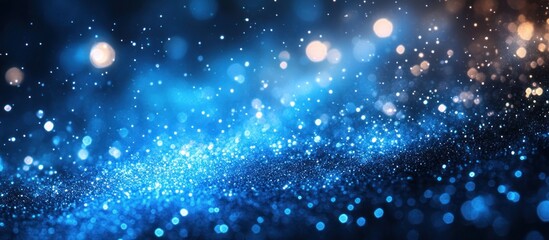 Wall Mural - Blue Glitter Sparkle Background