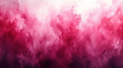 Poster - Abstract Watercolor Painting in Shades of Pink and Purple