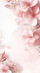 Poster - Pink Blossom Border.