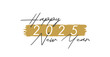 © cartoon-IT - Happy New Year 2025 text, lettering design