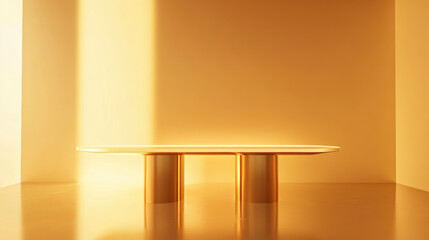 Wall Mural - Golden Table Display.