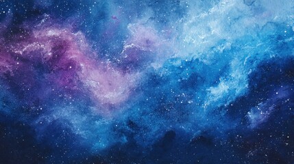 Sticker - Cosmic Watercolor Galaxy