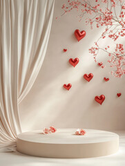 Wall Mural - Valentine's Day Podium.