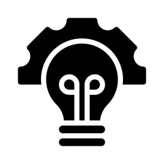 Wall Mural - innovation glyph icon