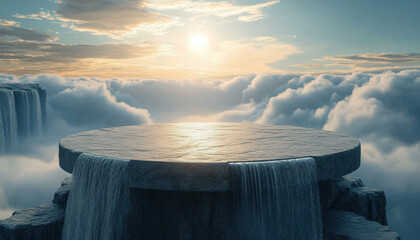 Canvas Print - Sky Waterfall Platform.