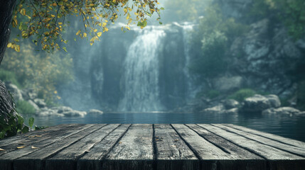 Wall Mural - Waterfall Background.