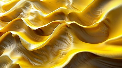 Wall Mural - golden waves of abstract art