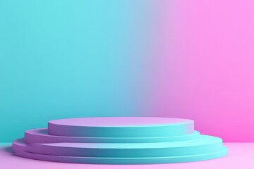 Poster - Abstract Pastel Podium.