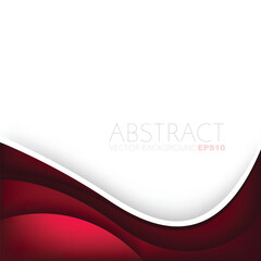 Poster - graphic vector curve line overlap background for text and message design
