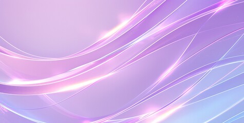 Wall Mural - Abstract background with flowing purple lines and sparkling lights, creating a sense of movement and energy.
