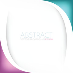 Poster - graphic vector curve line overlap background for text and message design
