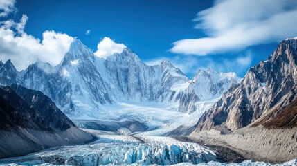 Poster - Majestic Snowy Mountain Peak