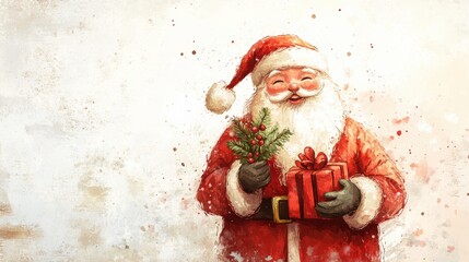 Canvas Print - Merry Christmas Santa.