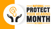 © Neelrong - Protect Your Hearing Month background or banner design template is observed every year in October. Holiday concept. Template for card, poster, placard, template. eps 10