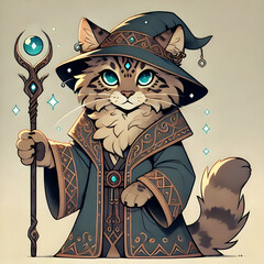 Feline Mage of the Arcane
