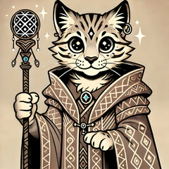 Feline Mage of the Arcane
