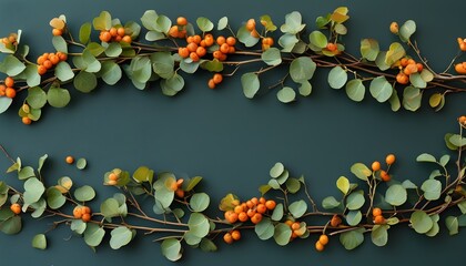 Wall Mural - Majestic Branch Crown Against a Clear Blue Sky