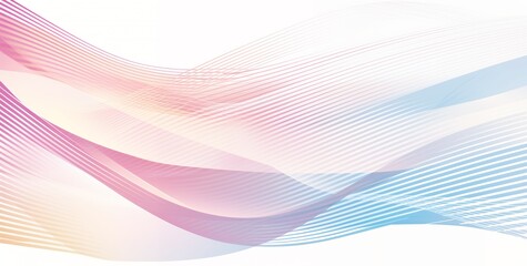 Wall Mural - Abstract background with soft, flowing lines in pastel colors.