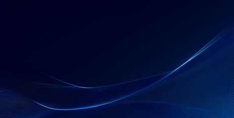 Wall Mural - Abstract blue background with glowing lines creating a modern design.