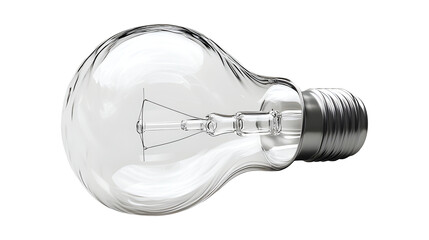 LED creative Light bulb isolated on cut out PNG or transparent background. Electrical appliances that every place must have installed to provide light. Electrical energy lighting technology.