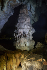 Sticker - Cave in the limestone mountains