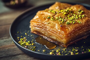 delicious baklava dessert