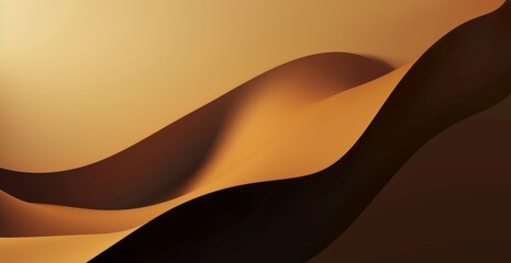 Poster - a background with a gradient of dark yellow and light brown, with a simple paper-like, clean and min