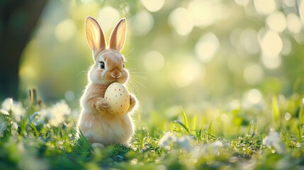 A sweet, eight-week-old brown rabbit sits on a white background, looking to the side. 