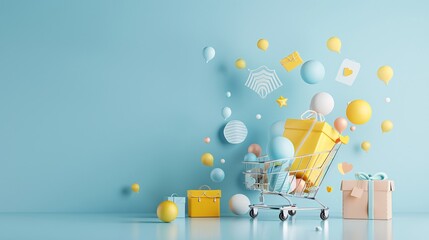 Poster - loyalty programs, customer retention strategies, 3d illustration, brand loyalty concept, copy space,