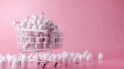 Poster - Loyalty programs, customer retention strategies, 3D illustration, brand loyalty concept, copy space,