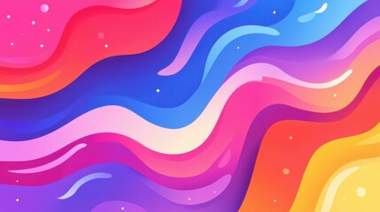 Wall Mural - Experience the vibrant fluidity of colors in this modern vector illustration, creating a captivating abstract backdrop.