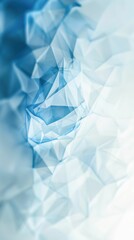 white background illustrated with several semi transparent blue polygons, extreme simple minimal