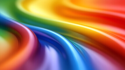 Aufkleber - Colorful abstract swirl representing diversity and inclusivity, showcasing vibrant hues flowing smoothly in a harmonious pattern