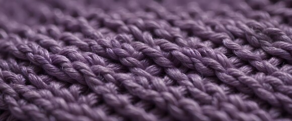 Wall Mural - background of knit surface texture with purple color