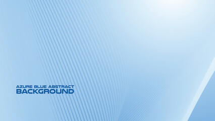 Wall Mural - Azure Blue abstract background with curve line for backdrop or presentation