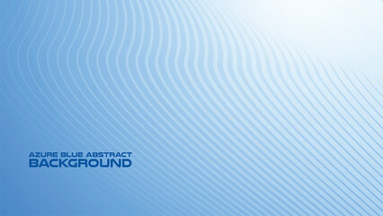 Wall Mural - Azure Blue abstract background with curve line for backdrop or presentation