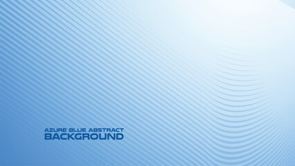 Wall Mural - Azure Blue abstract background with curve line for backdrop or presentation
