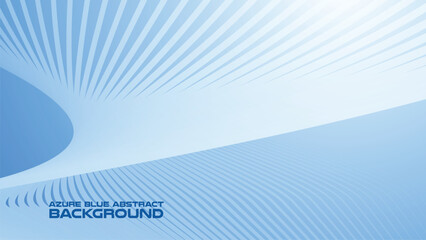 Wall Mural - Azure Blue abstract background with curve line for backdrop or presentation