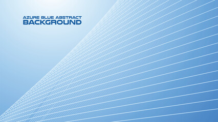 Wall Mural - Azure Blue abstract background with curve line for backdrop or presentation