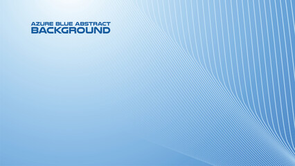 Wall Mural - Azure Blue abstract background with curve line for backdrop or presentation