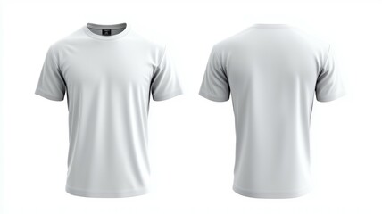 Canvas Print - A white t-shirt with a black logo on the front