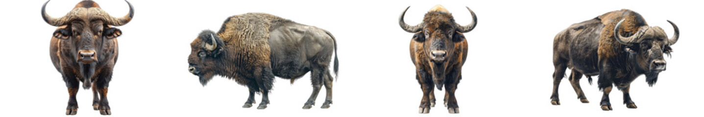 Wall Mural - A high-quality image of a buffalo, emphasizing its strength and resilience.