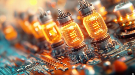 Aufkleber - Glowing Vacuum Tubes.