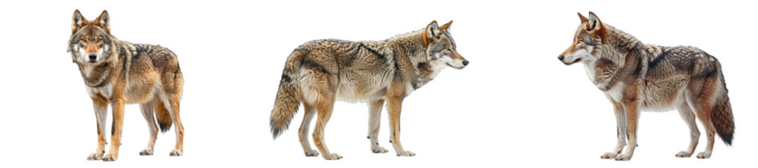 Wall Mural - A high-quality image of a wolf, highlighting its wildness and pack behavior.